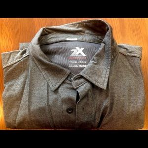 Casual button down shirt (charcoal grey)
